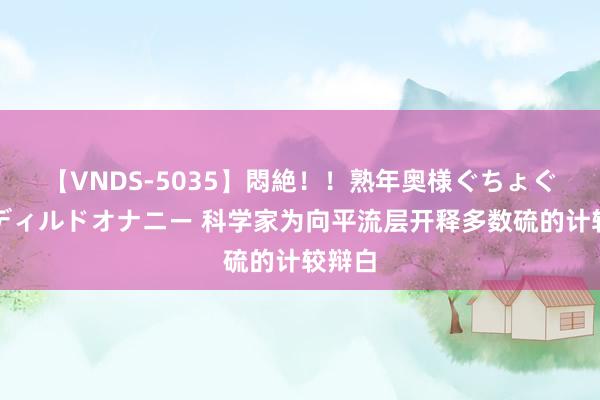 【VNDS-5035】悶絶!!熟年奥様ぐちょぐちょディルドオナニー 科学家为向平流层开释多数硫的计较辩白
