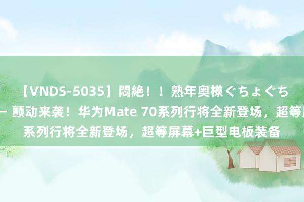 【VNDS-5035】悶絶!!熟年奥様ぐちょぐちょディルドオナニー 颤动来袭!华为Mate 70系列行将全新登场,超等屏幕+巨型电板装备