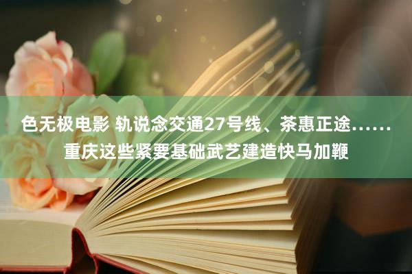 色无极电影 轨说念交通27号线、茶惠正途……重庆这些紧要基础武艺建造快马加鞭